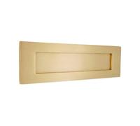 Spira Brass Victorian Letter Plate 250mm Satin Brass