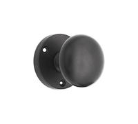 Spira Brass Victorian Mortice Door Knob Matt Black
