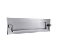 Spira Brass Victorian Postal Knocker Letter Plate 250mm Satin Chrome