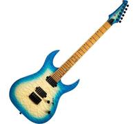 SPIRA Guitars S-500 QAB Trans Aqua Blue Electric Guitar