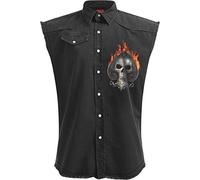 Spiral Ace Reaper Men Vest Black M, 100% Cotton, Vintage