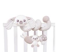 Spiral Activity Toy, Interactive Learning Accessory,22cm Travel Stimulation Companion Soft Plush Animal Design Stroller Accessory with Hanging Features Car Seat Toy for Road Trips Park Adventures