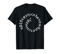 Spiral Alphabet Greek Letter Funny Greece Alphabet Symbol T-Shirt