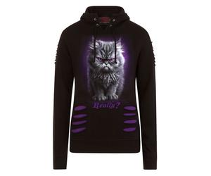 Spiral Anger Management Hoodie black lilac S