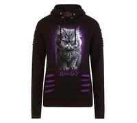 Spiral - Anger Management - Large Hood Ripped Hoody Purple-Black - L