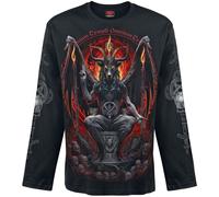 Spiral Baphomet Long-sleeved Top black M