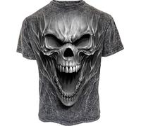 BEAST WITHIN - Acid Wash T-Shirt Spiral Black 4XL