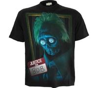 Spiral Beetlejuice 2 - Justice for Bob - Front Print T-Shirt Black - XXL