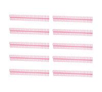 Spiral Binding Coil 16mm 30 Holes | 130 Sheet Capacity Binding Spines for DIY Notebooks/Calendars/Documents | 10 Pack Plastic Binding Combs for Office & School Supplies (Pink)