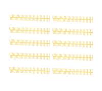 Spiral Binding Coil 16mm 30 Holes | 130 Sheet Capacity Binding Spines for DIY Notebooks/Calendars/Documents | 10 Pack Plastic Binding Combs for Office & School Supplies (Yellow)