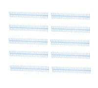 Spiral Binding Coil 16mm 30 Holes | 130 Sheet Capacity Binding Spines for DIY Notebooks/Calendars/Documents | 10 Pack Plastic Binding Combs for Office & School Supplies (Light Blue)
