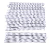 Spiral Binding Coil 19mm Diameter | 170 Sheet Capacity for Standard Letter/Letter Paper | 4:1 Pitch Binding Spine, 50 Pcs PVC Plastic Coils for Reports/Manuals (White)