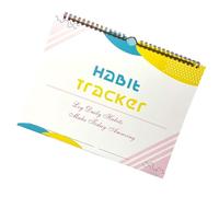 Spiral Binding Habit Calendar, Habit Tracker Planner | Writable Goals Habit Tracking Undated Habit Tracking | Daily Habit Tracker Journal with Writable Goals, Habit