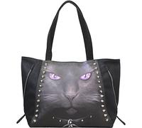 Spiral - BLACK CAT - Tote Bag - PU Leather Studded - One Size
