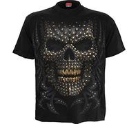 Spiral - Black Gold - Front Print T-Shirt Black - M