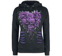 Spiral - Bleeding Heart - Large Hood Ripped Hoody Purple-Black - XXL