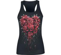 Spiral - Bleeding Heart - Razor Back Top Black - XXL