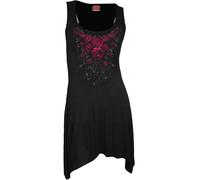 Spiral - BLOOD ROSE - Goth Bottom Camisole Dress Black