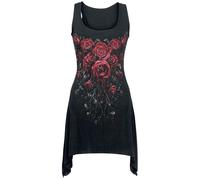 Spiral - Blood Rose - Goth Bottom Camisole Dress Black - L