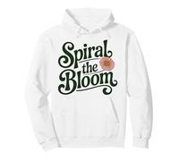 Spiral Bloom Floral Motivational Quote Nature Lover Pullover Hoodie