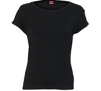 Spiral - Boatneck Cap Sleeve Top Black - M