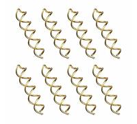 Spiral Bobby Pins, 10 Pcs Spin Pins for Hair, Bobby Pins Brown Hair, Spiral Hair Pins for Buns, Non Scratched Twist Screw Hair Pins for Women Girls and Kids Golden
