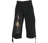 Spiral - Bone Rips - Vintage Cargo Shorts 3/4 Long Black - S