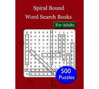 Spiral Bound Word Search Books For Adults: 500 Brain Games - Relax and Solve