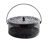 Spiral Box - Portable Iron Spiral Holder,Portable Fireproof Burner With Lid Metal Home Decor Outdoor Garden Camping