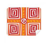 Spiral Boxes Mexico Totems Ancient Civilization Phone Screen Cleaner Glasses Cleaning Cloth 2pcs Suede Fabric