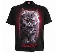 Spiral Boy's ANGER MANAGEMENT - Kids Front Print T-Shirt Black | Size: Small Spiral Black S