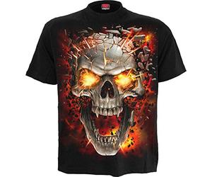 Spiral - Boys - Skull Blast - Kids T-Shirt Black - Large