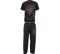 Spiral - Breaking Out - 4pc Mens Gothic Pyjama Set - S Black