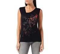 Spiral Women's G072 - Sleeveless Vest Top, Black, XXL UK
