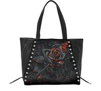 Spiral - Burnt Rose - Tote Bag - PU Leather Studded - L