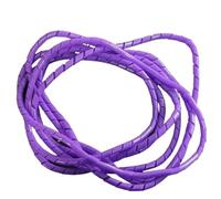 Spiral Cable,6mm 10mm Spiral Wire Wrapping Bands Organizer Cable Sleeve Winding Pipe Line Tube Protection Cord Sheath Bundle Management Hose wraps cable(Purple Color,8mm ID 5 Meter)