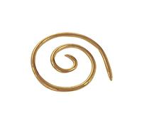 Spiral Cable Knitting Needle, Steel Practical Knitting Needle, Cable Needle, Small Spiral Cable Needle Stitch Holders, Circle Spiral Pin for Yarn Sewing Knitters Jewellery (3PCS-Gold)