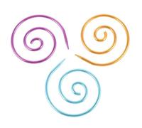 Spiral Cable Knitting Needles Metal DIY Craft Tools 3pcs, for Knitters