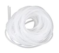 Spiral Cable Protection Spiral Wire Organizer Cable Wrap White 15m 6mm OD 0.5mm Thick