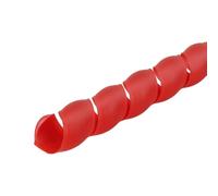 Spiral Cable Protective Sleeve, Spiral Cable Protector 8-14mm ID 1-5 Meter Length Multicolor(Red,ID 12mm 5 Meters)