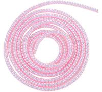 Spiral Cable Protector Charger Protector Cute, Chargers Cable Protector Data Cable Protect Sleeve, Headphone Cable Saver for Phone Earphone USB Data Charger Protector,Cable Sleeves (Laser Pink)
