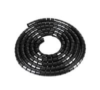 Spiral Cable Protector Sleeve, Cable Management Sleeve Spiral Wrap Tube 1 Meter Multiple Sizes Multicolor(Black,32mm 1m)