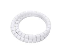 Spiral Cable Protector Sleeve, Cable Management Sleeve Spiral Wrap Tube 1 Meter Multiple Sizes Multicolor(White,28mm 1m)