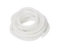 Spiral Cable Protector Sleeve, Spiral Sleeving Tube 5 Meter Flame Retardant Cable Protector Wire Organizer Multicolor 10mm-42mm(White,20mm)
