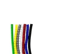 Spiral Cable Protector Sleeve, Spiral Wrap Cable Wire Line Organizer Pipe Protection Tube 1 Meter Multicolor 8mm to 42mm(White,28mm Inside Diameter)