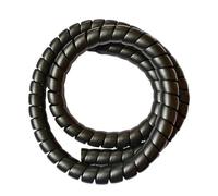 Spiral Cable Protector Sleeve, Spiral Wrap Sleeve for Wire Cable Tubing Multicolor 8-60mm ID(5 Meter,Black ID 16mm)