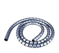 spiral cable tidy tube, Wire Management Sleeve Flexible Spiral, Cable Wrap Pack Of 1/5 Meter 10-40mm Multicolor(Grey,ID30mm 5 Meters)