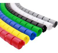 Spiral Cable Wrap 1 Meter Cable Winding Sleeve Winding Tube Organizer 8mm 10mm 15mm 20mm 25mm ID Protection Spiral Wrap Wire Protector Tubing Cover (Color : Red, Size : 8mm inside diameter)