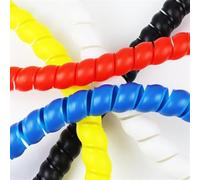 Spiral Cable Wrap 1pcs Flexible Spiral Cable Sleeve 20mm 22mm 25mm 28mm ID Pipe Protection Cover Wrap Winding Cable Wire Tube Protector Tubing Cover (Color : Red, Size : ID 25mm 5 Meters)