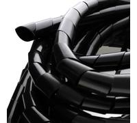 Spiral Cable Wrap Tidy for 20-35mm Cables PVC for Home/Office Safety Black 10m